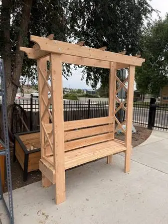 7’ Tall Arbor with bench