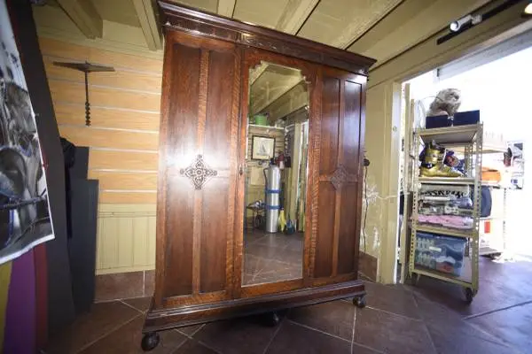 Rare antique Mission Armoire style cabinet