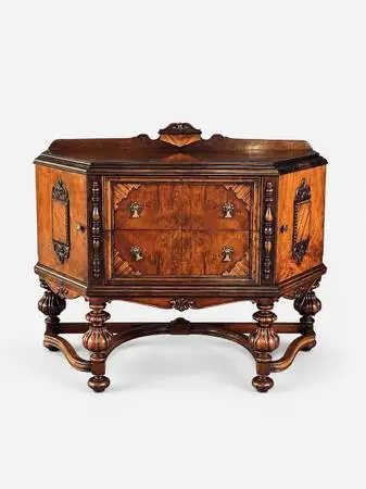 American Renaissance Revival Inlaid Wood Sideboard by Union Furniture