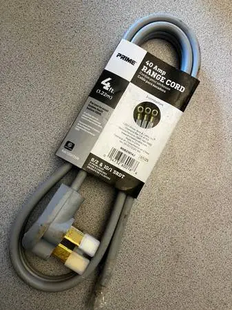 40 Amp Range Cord
