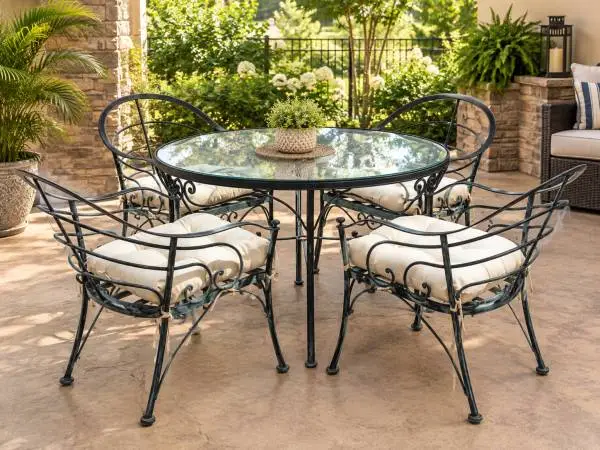 Beautiful Vintage 1970-1980 Woodard 5-Piece metal Patio Dining Set FREE DELIVERY
