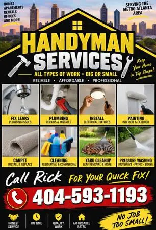 Handyman services available/Merto Atlanta