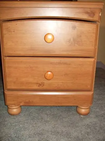Night Stand- B233-92 Ashley Furniture - Light Brown Two Drawer