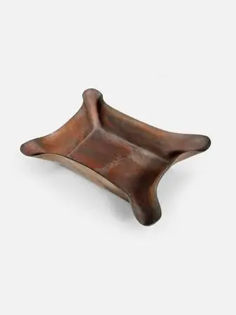 Vintage Hand-Wrought Copper Sculptural Tray by Cassel Industries, c.19