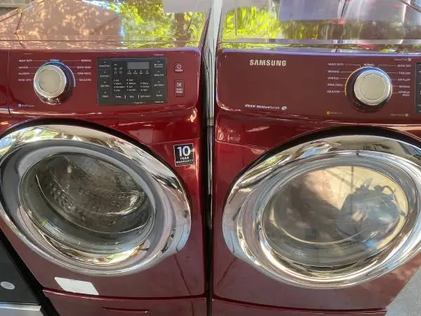 Samsung washer and electric dryer delivered