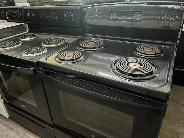 Black coil top stoves