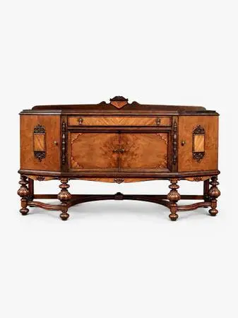 American Renaissance Revival Inlaid Wood Buffet by Union Furniture Co.