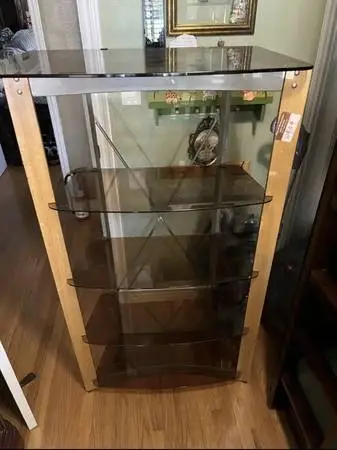 Bookcase – 5 Glass Shelves