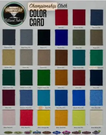 🎱 CHAMPIONSHIP FELT - 30+ COLORS AVAILABLE @ WHOLESALE PRICE