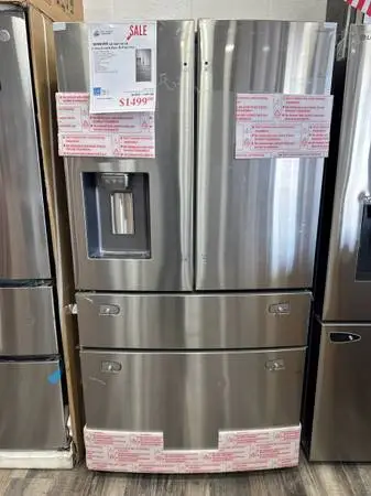 Samsung 36”W Stainless Steel French 4 Door Refrigerator