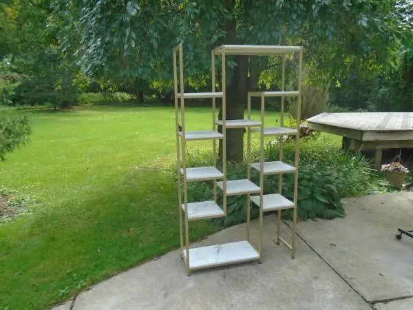 Geometric Steel Book/Display Shelf