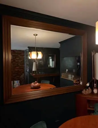Huge Teak Mirror $6k retail