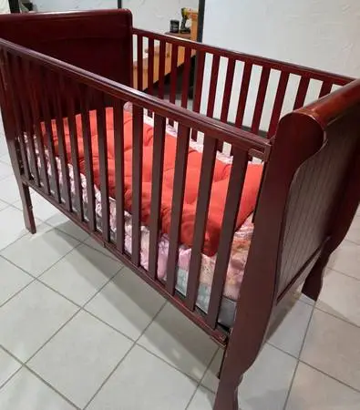 Solid cherry wood crib