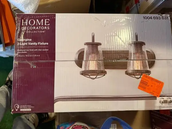Brand New Home Decorators Georgina 2-Light Vanity Fixture