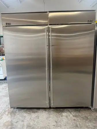GE Monogram Stainless Steel Column Set Freezer 36” & Fridge 36” Wide
