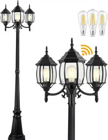 NEW Outdoor Lamp Post 3-Head