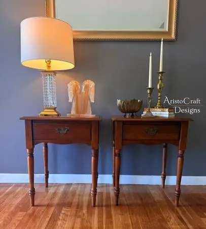 Vintage Heywood Wakefield Maple Side Tables – Matching Pair | Refinished