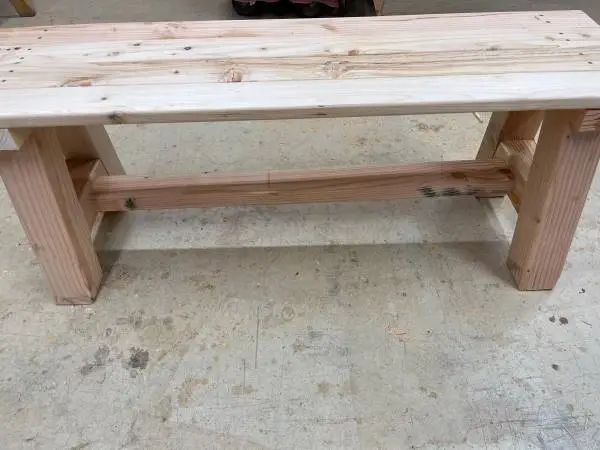 Knotty fir farmhouse bench/table
