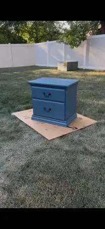 Solid Wood 2 drawer Nightstand