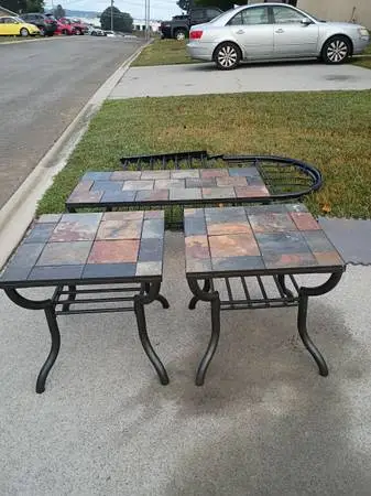 Coffee table and end tables