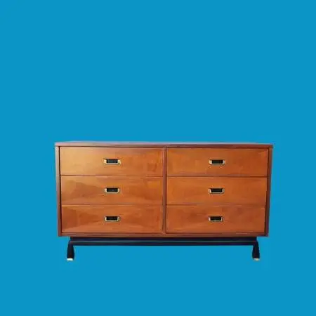 vintage mahogany  long dressser 6 drawer ByAmerican martinville