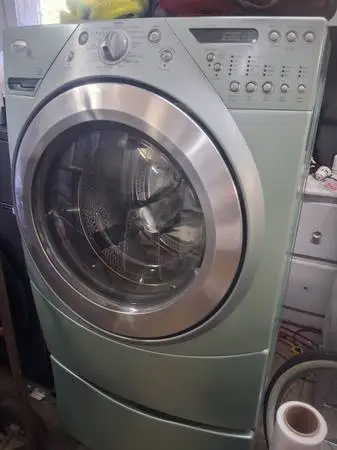 Whirpool duet light green washer