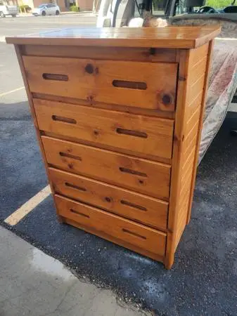 Solid wood dresser