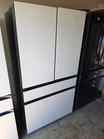 New ! Samsung white glass bespoke 4 door refrigerator