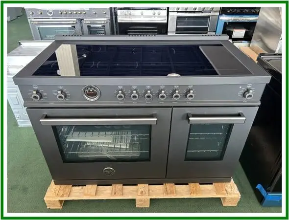 Bertazzoni Professional Series 48 In. Induction Range- Black Carbonio