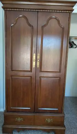 Vintage Lane Cedar-Lined Armoire Wardrobe