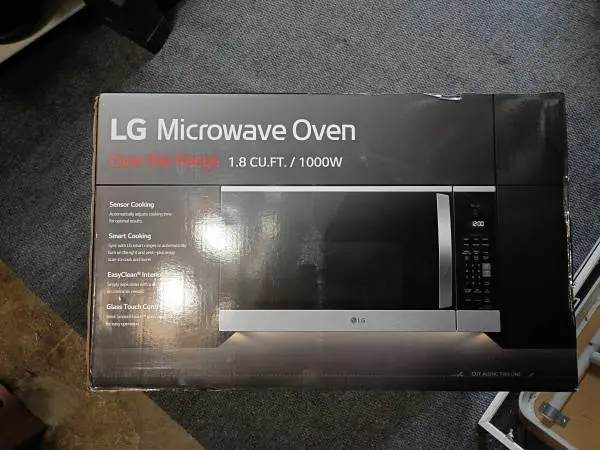 LG Over the Range 1000w microwave new in box