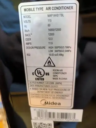 Midea Portable Air Conditioner Like New Never Used