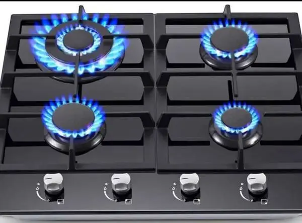Gas Stove Top 24 Inch, Built-in Gas Cooktop 4 Burner