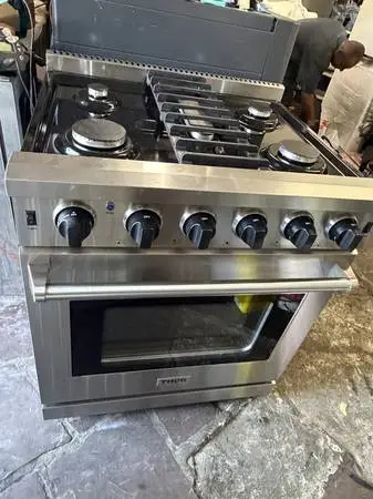 30 THOR slide in gas range stainless steel