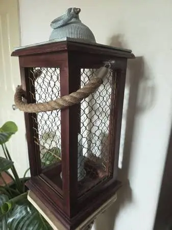 POTTERY BARN SOLID CANDLE HOLDER WITH CANDLE. GORGEOUS ELEGANT PIECE