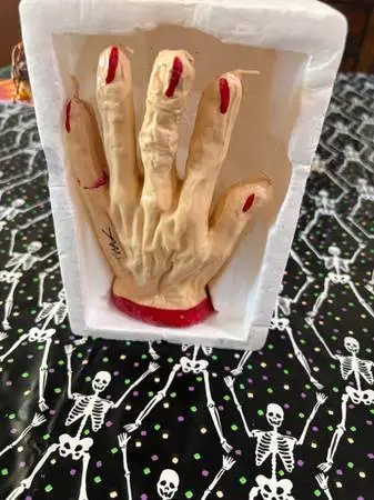 Vintage wax bleeding Hand candle