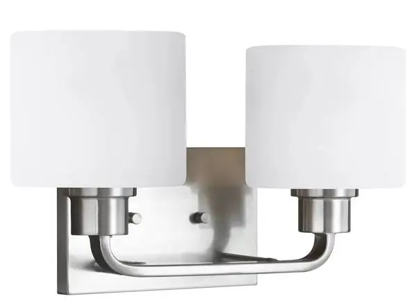 MSRP $119 - Generation Lighting Canfield 14.25-in 2 Vanity Light, NEW