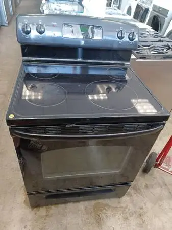 GE electric range stove glass top