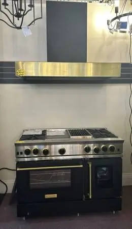 Blue Star 48” Custom Gas Range + Hood Shell NEW Display Model