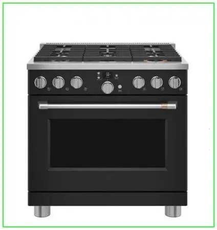 Café 36 Freestanding Dual Fuel True Convection Range Matte Black