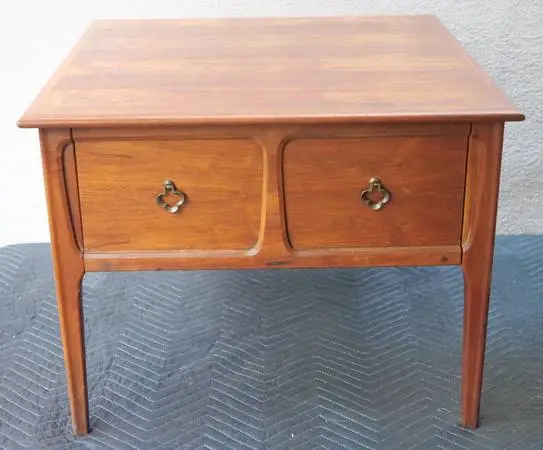 Mersman Brand MCM-Style Teak & Walnut Wood Coffee Table
