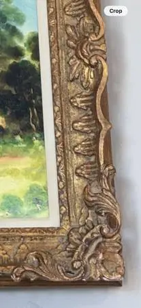 Original Vintage Framed Landscape Art 31.5X27.5H