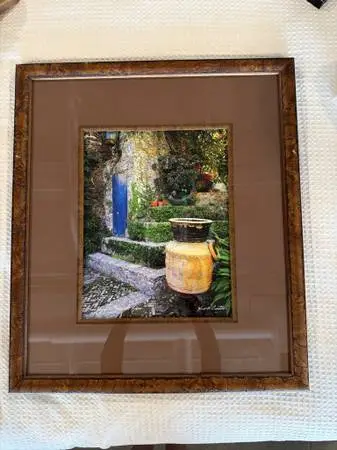 San Miguel de Allende Burl Framed Signed Photo By Louis Castillo- 21X2