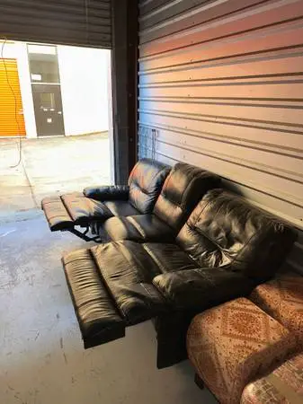 Leather Reclining Sofa