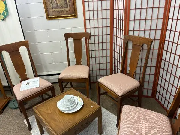 Set of 4 Antique Oak Chairs