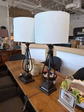Regency Hill Taos Traditional Table Lamp- Pair- 13.5X13.5X33H