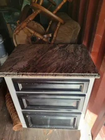 Dresser with granite top