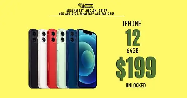 $199 iPhone 12 64GB - Unlocked - IMEI Guaranteed