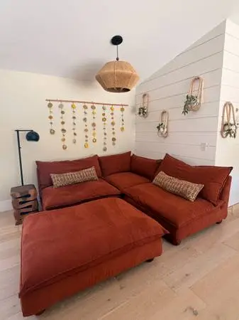 Crate and Barrel Unwind Sectional