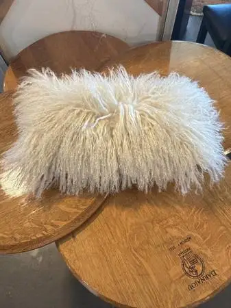 Daniel Stuart Studios Tibetian Lamb Lumbar Pillow- 18X10
